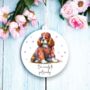 Personalised King Charles Spaniel Hippie Decoration B, thumbnail 1 of 2