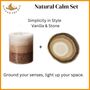 Natural Calm : Candle And Crystal Agate Set, thumbnail 1 of 4