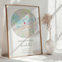 Welcome To The World Personalised Map Print New Baby Gift, thumbnail 7 of 11