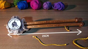 Personalised Bamboo Knitting Needles Two Pack Engraved, 3 of 3