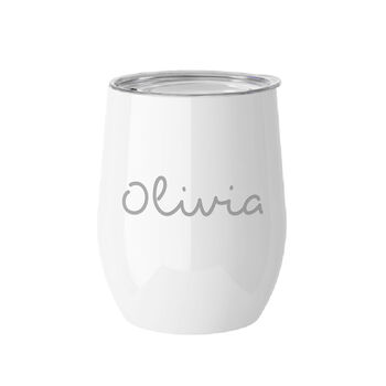 Personalised Summer Style Gloss Wine Tumbler, 2 of 3