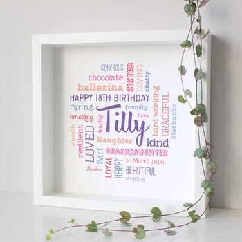 Personalised Word Art Gift For Her, 6 of 9