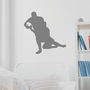 Rugby Player Silhouette Wall Sticker, thumbnail 3 of 6