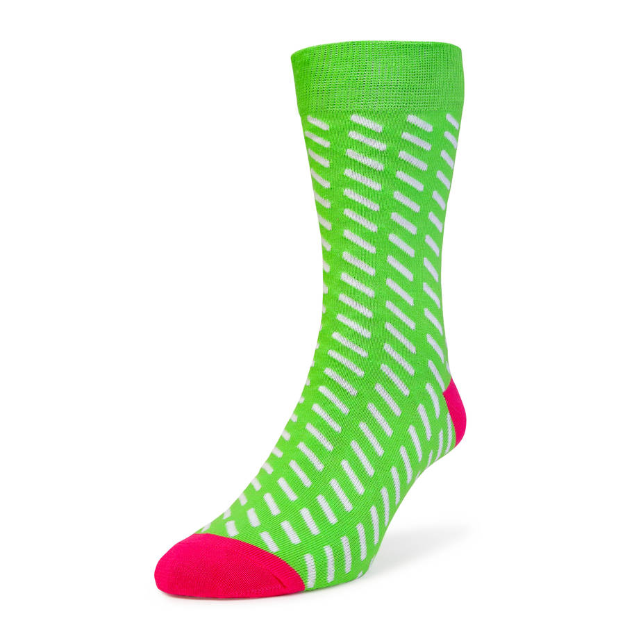 green and white sprinkle sock by bryt | notonthehighstreet.com