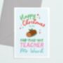 Personalised Fab Yule Ous Teacher Christmas Cracker Card, thumbnail 3 of 5