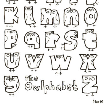 Owlphabet Cartoon, 3 of 4