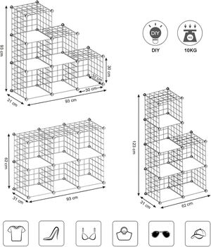 Six Compartment Storage Cabinet With Lattice Panels, 2 of 7
