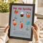 Personalised Secret Message Cocktail Personality Print Gift For Best Friend, thumbnail 5 of 12