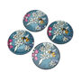 The Beekeeper S/Four Round Glass Coasters In Gift Box, thumbnail 2 of 3