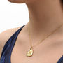 Sterling Silver Or Gold Plated Molten Heart Necklace, thumbnail 3 of 6
