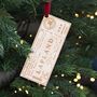 Personalised Experience Voucher Christmas Decoration, thumbnail 1 of 3