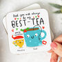 'Dad My Best Tea' Personalised Christmas Mug, thumbnail 2 of 2