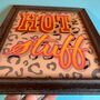 Reverse Glass Gilded And Painted Hot Stuff Sign, thumbnail 5 of 11