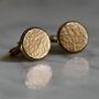 Secret Message Solid Bronze Or Copper Cufflinks, thumbnail 1 of 10