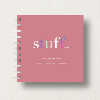 Personalised 'Stuff' To Do Small Notebook, 7 of 10