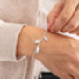 Silver Plated Rose Bracelet, thumbnail 1 of 4