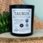 Personalised Taurus Horoscope Star Sign Candle, thumbnail 2 of 11