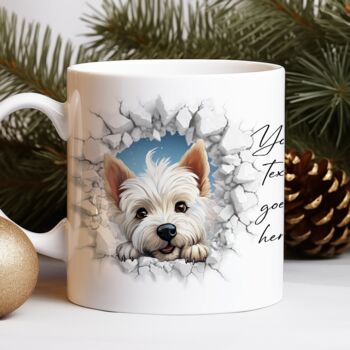 Personalised Christmas West Highland Terrier Break Through, 8 of 10