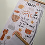 Personalised Abstract Animal Fun Height Chart, thumbnail 2 of 4