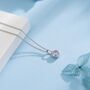 Sterling Silver Alexandrite Purple Blue Cz Bubble Pendant Necklace, thumbnail 5 of 12