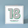 Happy 18th Birthday To A Wonderful Son Card, thumbnail 1 of 2
