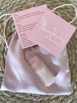 Rose Quartz Crystal Pouch ~ My Moon Journey, 2 of 6