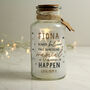Personalised Magical Things Happen LED Light Glass Jar, thumbnail 2 of 3