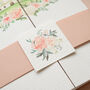 Pink Folded Venue Illustration Wedding Invitation, thumbnail 5 of 9