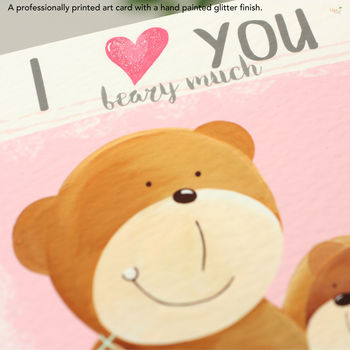 Personalised I Love You Beary Much Mummy Card, 9 of 12