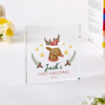 Baby’s First Christmas Gift Acrylic Block, 3 of 4