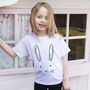 Children's Bunny Face T Shirt, thumbnail 1 of 9