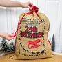 Santa Mail Eco Jute Christmas Sack Christmas Gift Sack, thumbnail 3 of 8