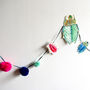 Beetle And Pom Pom Bunting, thumbnail 5 of 5