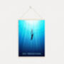 Go Freediving Travel Poster Art Print, thumbnail 6 of 8