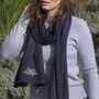 Cashmere Wool Long Personalised Winter Scarf Gift, thumbnail 2 of 8