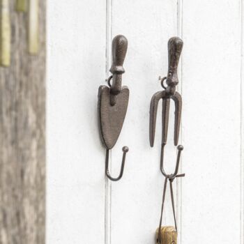 A Pair Of Cute Garden Storage Hooks, 2 of 3