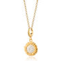 Gold Plated Sunflower Charm Necklace, thumbnail 3 of 8