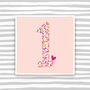 1st Birthday Card For A Boy Or Girl, thumbnail 2 of 2