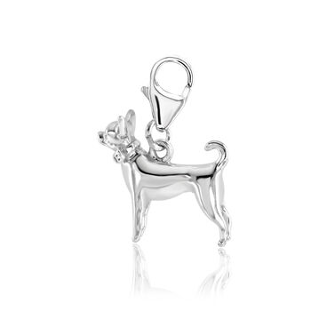 Chihuahua Charm Sterling Silver, 6 of 12