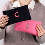 Personalised Embroidered Initial Makeup Or Pencil Case, thumbnail 3 of 7