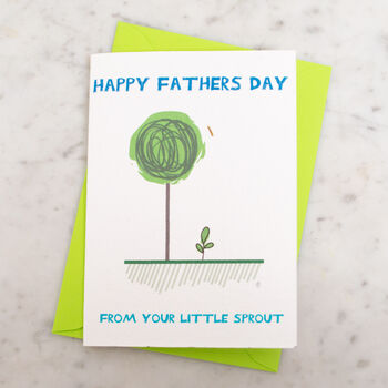 Fathers Day Little Sprout Plantable Seed Card, 2 of 4