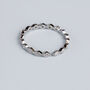 Sterling Silver Diamond Shape Band Adjustable Ring, thumbnail 5 of 7