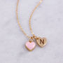 Valentines Gift Enamel Heart Necklace, thumbnail 10 of 11