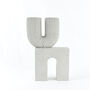 Geometric Concrete Arch Sculpture Bookends, thumbnail 4 of 8