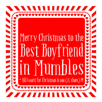 Personalised Best Boyfriend Christmas Card, 3 of 3
