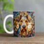 Airedale Terrier Suncatcher Artwork Ceramic Mug, thumbnail 2 of 5