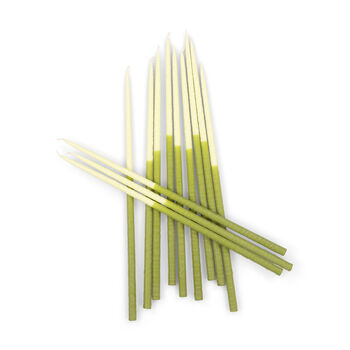 Thin Taper Candles Two Colour Sets Of 12, 7 of 12