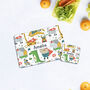 Personalised Children's Zoo Animals Placemat Set, thumbnail 1 of 4