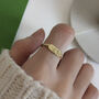 18 K Gold Plated Silver Lion Animal Stacking Ring, thumbnail 2 of 3