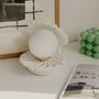 White 80s Style Clam Shell Oyster Pearl Bulb Table Lamp, thumbnail 3 of 5
